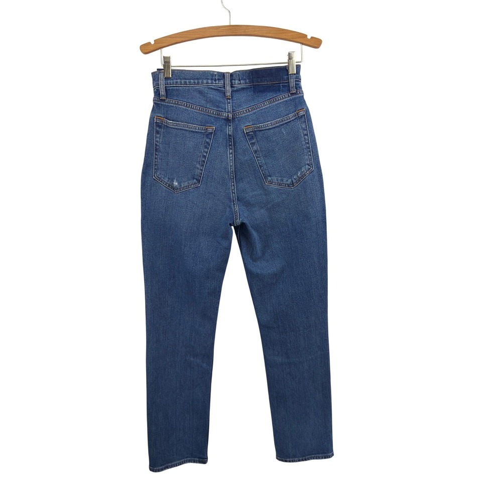 Abercrombie & Fitch Curve Love Ankle Straight Ultra High Rise Jeans 28 6L - Picture 6 of 14